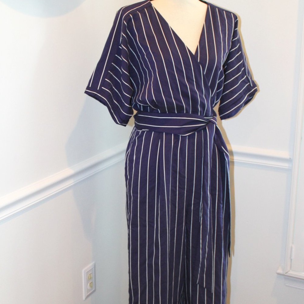 Chelsea28 Striped Surplus Jumpsuit